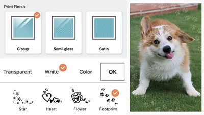 Finishing options screen
